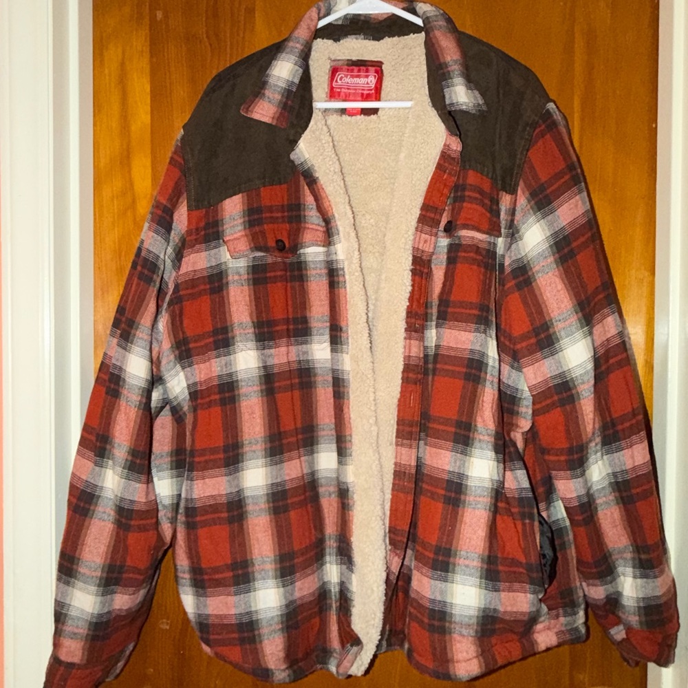 Coleman Warm Plaid Sherpa Jacket